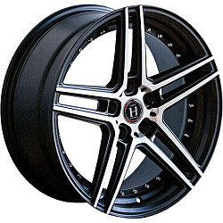 HARP Y-22 8.5x20/5x114.3 ET40 D74.1 Satin-Black__Machined-Face